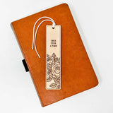 Book Lovers Wooden Bookmark | Once a Upon a Time Design | Bookish Nostalgia 