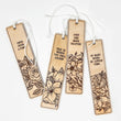 Book Lovers Wooden Bookmark | Set of all four designs | Bookish Nostalgia 