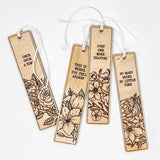 Book Lovers Wooden Bookmark | Set of all four designs | Bookish Nostalgia 
