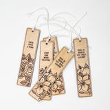 Book Lovers Wooden Bookmark | Set of all four designs | Bookish Nostalgia 