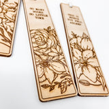 Book Lovers Wooden Bookmark | So Many Books so Little Time Design | Bookish Nostalgia 