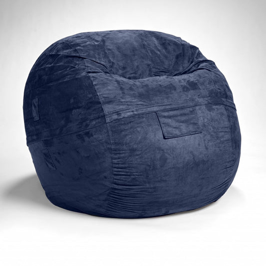 Cozy Royal Blue Bean Bag Chair - ShopCozyCorner | Bookish Nostalgia