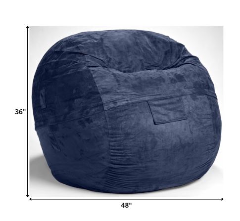 Cozy Royal Blue Bean Bag Chair - ShopCozyCorner | Bookish Nostalgia
