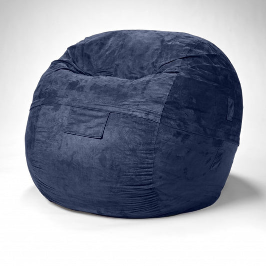 Cozy Royal Blue Bean Bag Chair - ShopCozyCorner | Bookish Nostalgia