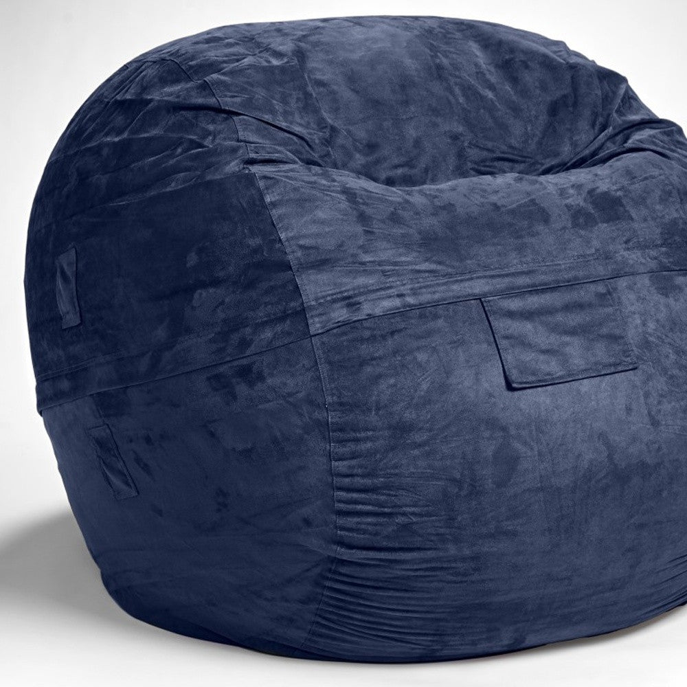 Cozy Royal Blue Bean Bag Chair - ShopCozyCorner | Bookish Nostalgia