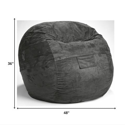 Cozy Dark Gray Bean Bag Chair - ShopCozyCorner | Bookish Nostalgia
