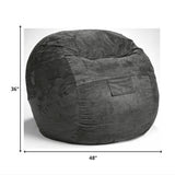 Cozy Dark Gray Bean Bag Chair - ShopCozyCorner | Bookish Nostalgia