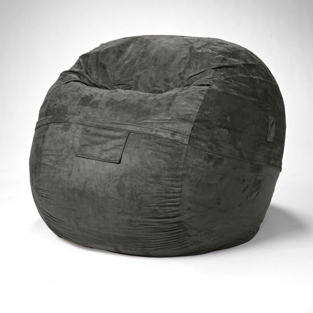Cozy Dark Gray Bean Bag Chair - ShopCozyCorner | Bookish Nostalgia