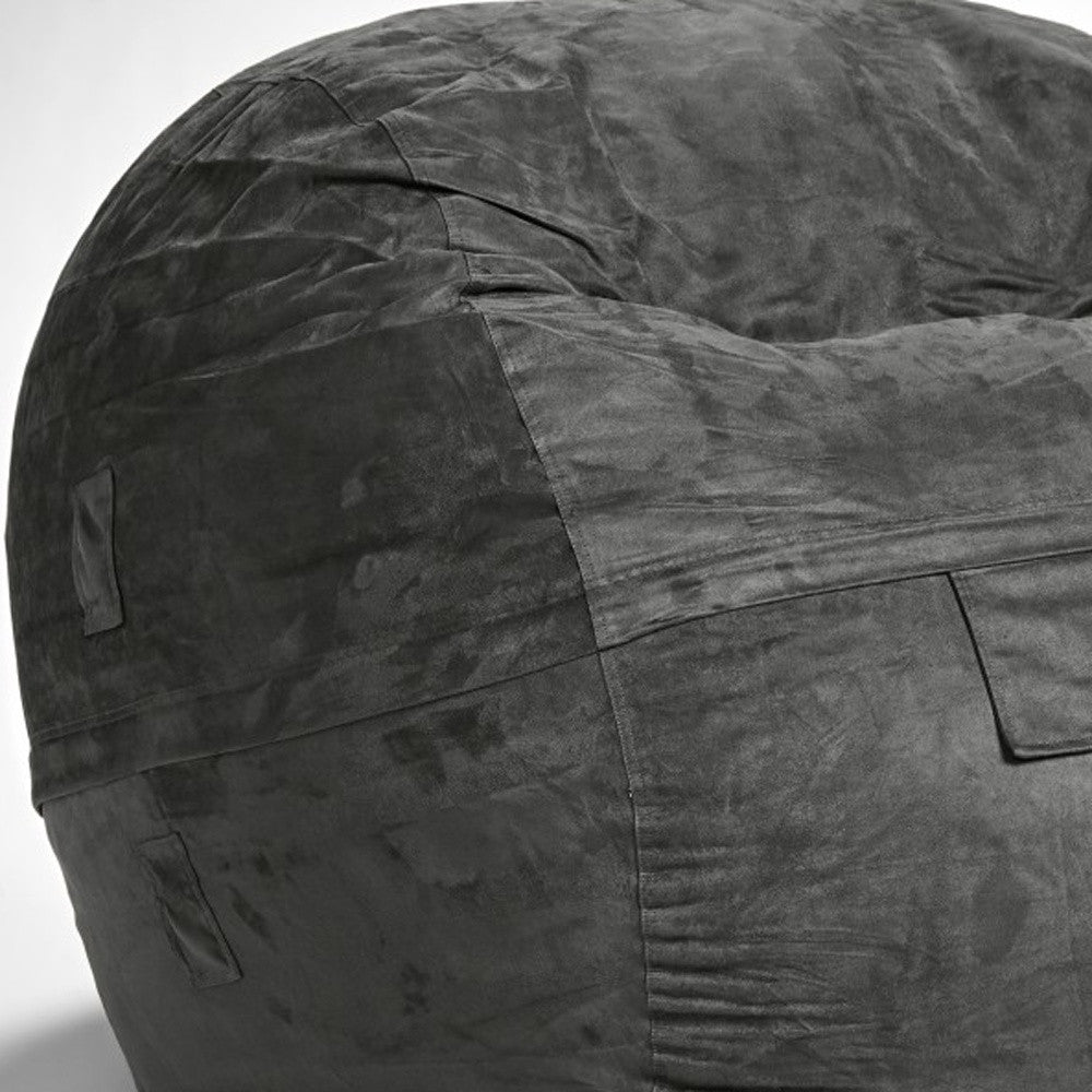 Cozy Dark Gray Bean Bag Chair - ShopCozyCorner | Bookish Nostalgia